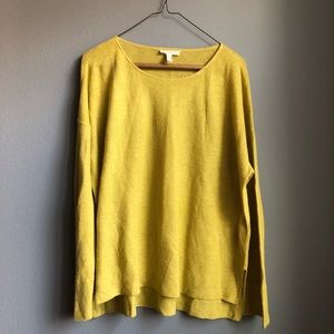 Eileen Fisher Chartreuse Sweater Top